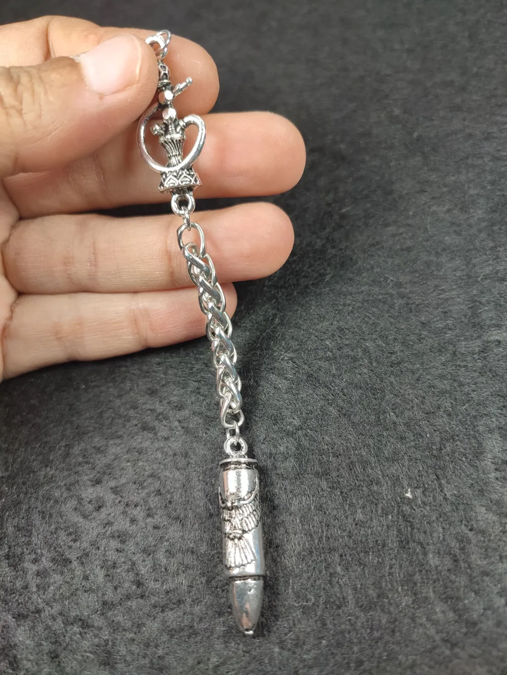 Usta İşçi̇li̇kli̇ 0.5 Mi̇kron 925 Ayar Gümüş Kaplama Tesbi̇h Püskülü küçük resim 2