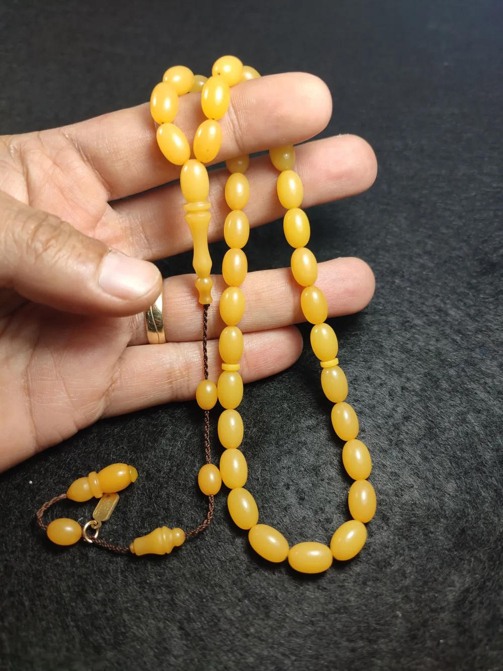 Furkan Gül Usta İşi̇ İmzalı Mühürlü  Sıkma Kehri̇bar küçük resim 5