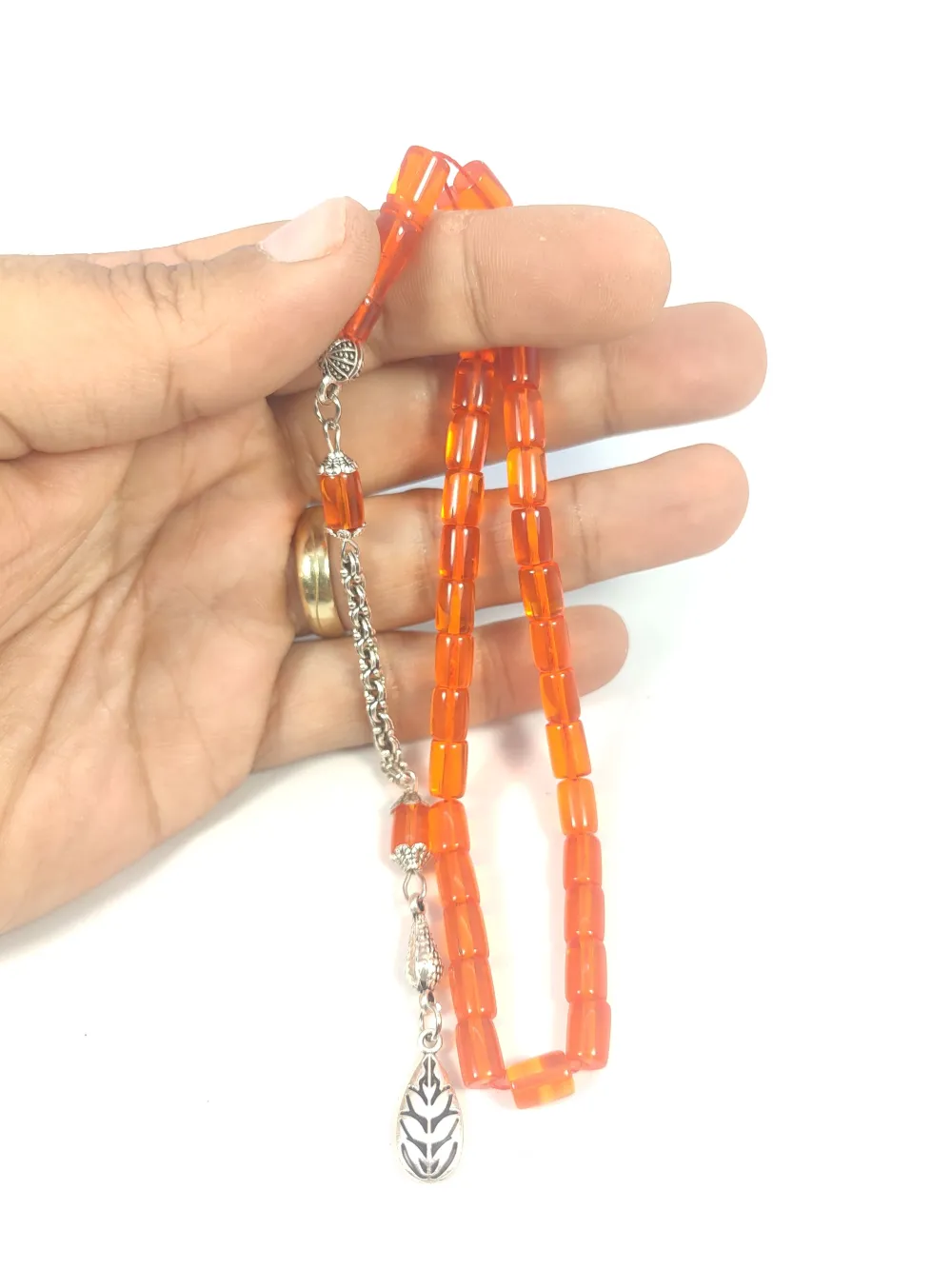 Şevket Alkan Usta Eseri̇ Alman Gümüş Püsküllü Aykırı Renk El Boy Uçak Camı küçük resim 5