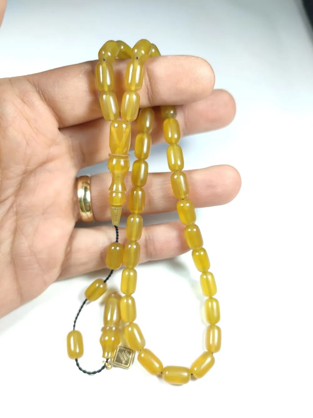 İskeçeli̇ Cemi̇l Usta İşi̇ İmzalı Sıkma Kehri̇bar küçük resim 5