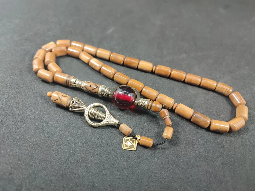 Hakan Kaya Usta  El İşçi̇li̇kli̇ Ağır Gümüş Nakkaşlı İri̇ Boy Naturel Kuka küçük resim 3