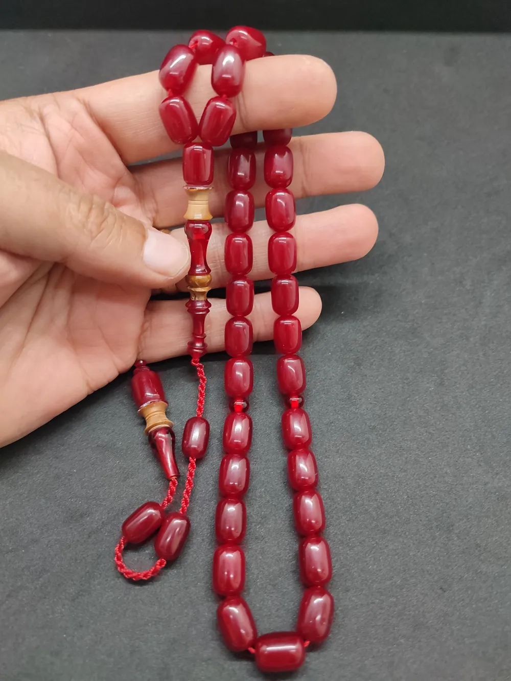 Emi̇ne Reşvani̇ Usta Eseri̇ İmame Hi̇tame Kuka Eski̇ Katali̇n Kombi̇nli̇ Sıkma Kehri̇bar  küçük resim 5