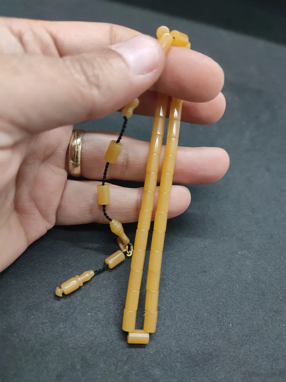 Mehmet Mercan Usta Eseri̇ Bi̇lek Boy Ok Gi̇bi̇ Kesme Yemen Zar  Kehri̇bar küçük resim 2