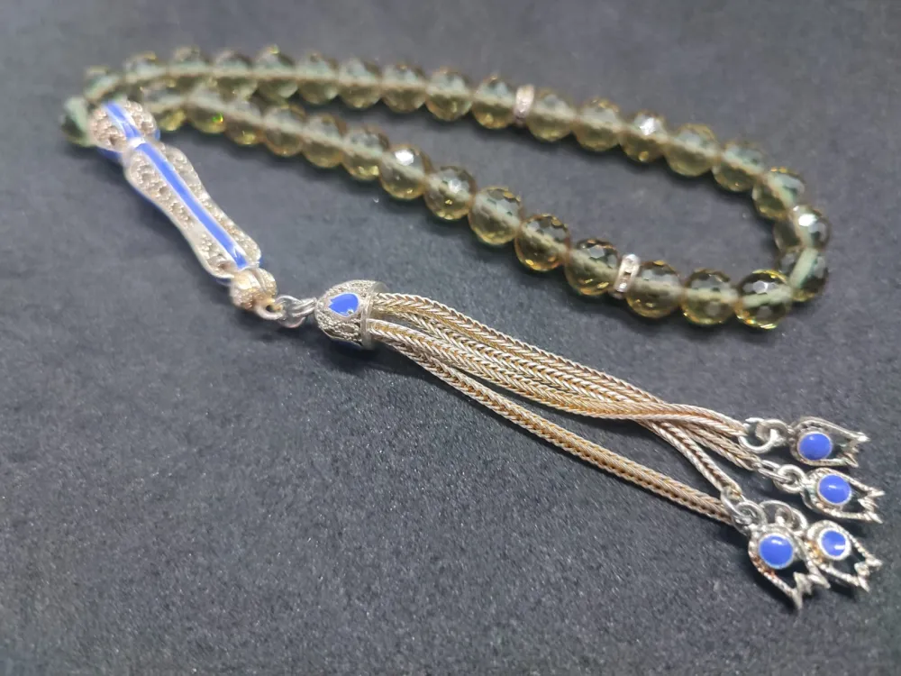 Telkari̇ Püskül Kombi̇nli̇ Işığa Göre 7 Renk Deği̇şti̇ren Doğal Zultani̇t küçük resim 2