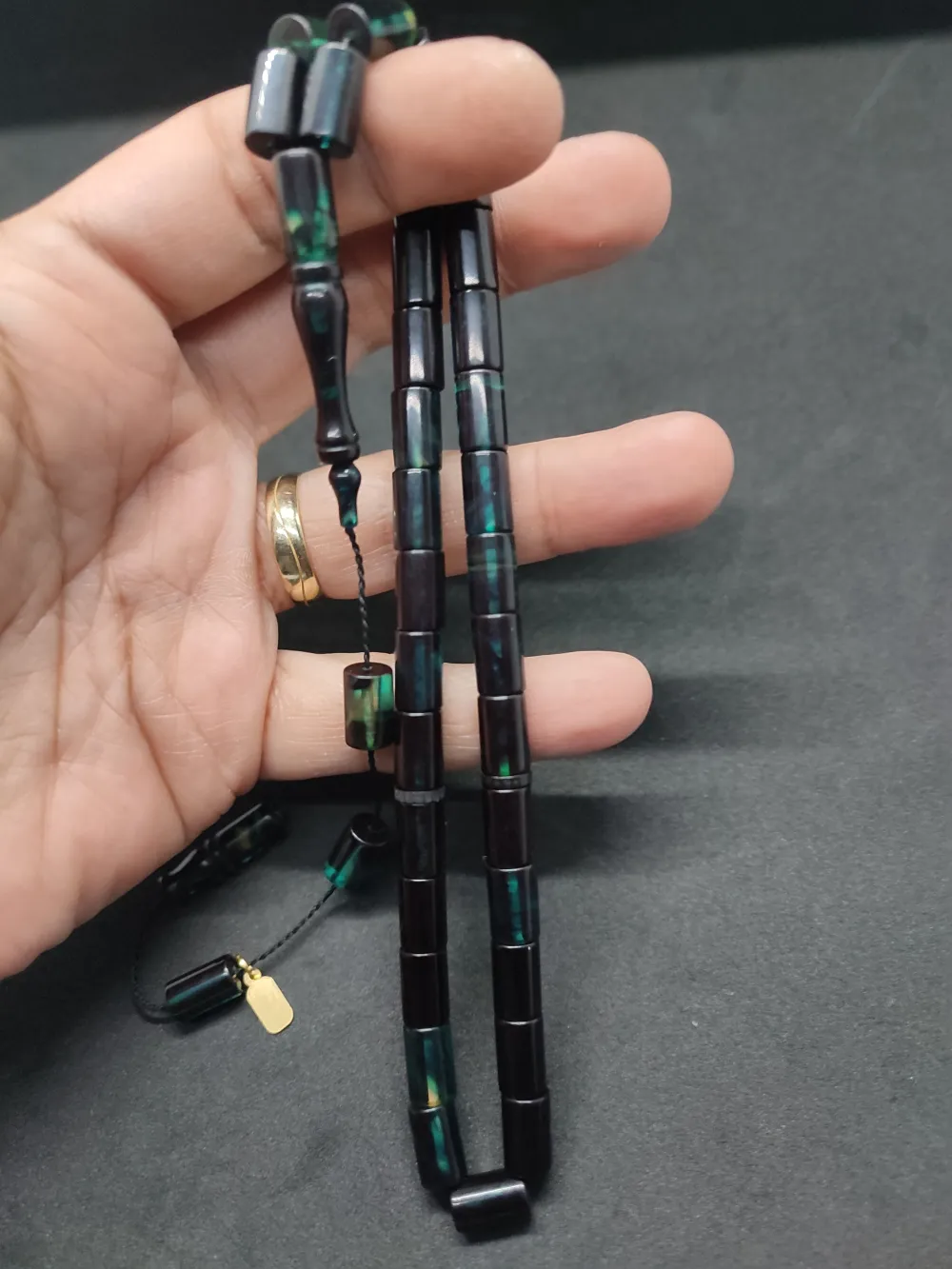 Uğur Şener Usta Eseri̇ 0.6 Şeffaf Deli̇m Çi̇ft Kat Ci̇lalı Ok Gi̇bi̇ Sıkma Kehri̇bar küçük resim 5