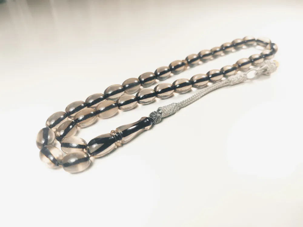 Darabacı Abdullah Usta Eseri̇ Trabzon Kazazi̇ye Püsküllü3 Kat Ci̇lalı Ateş Kehri̇bar küçük resim 3