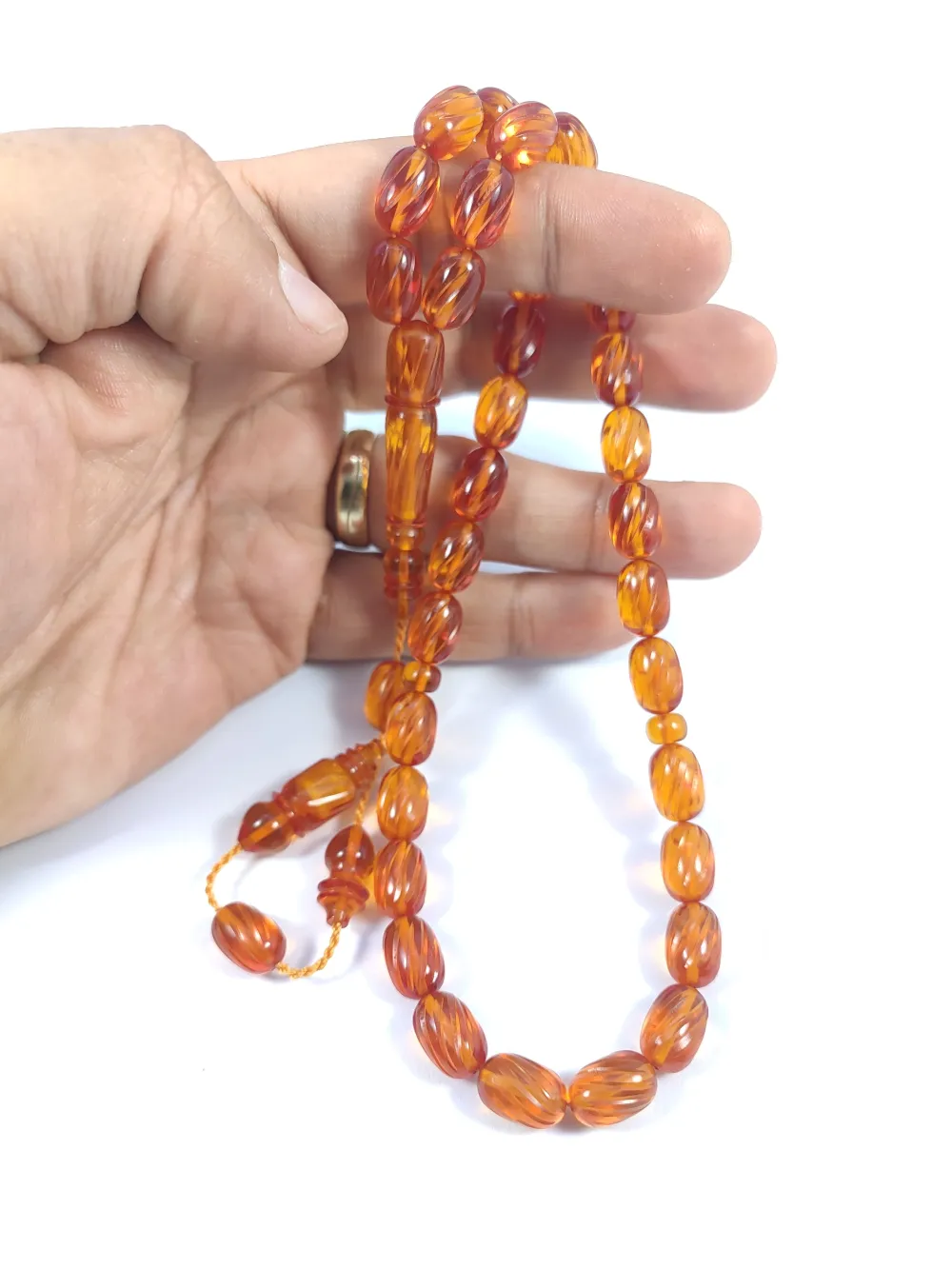 Efsane Usta Muhammed Erden Vıp Seri̇si̇ Kalem Oyma Alman Zar Kehri̇bar küçük resim 5