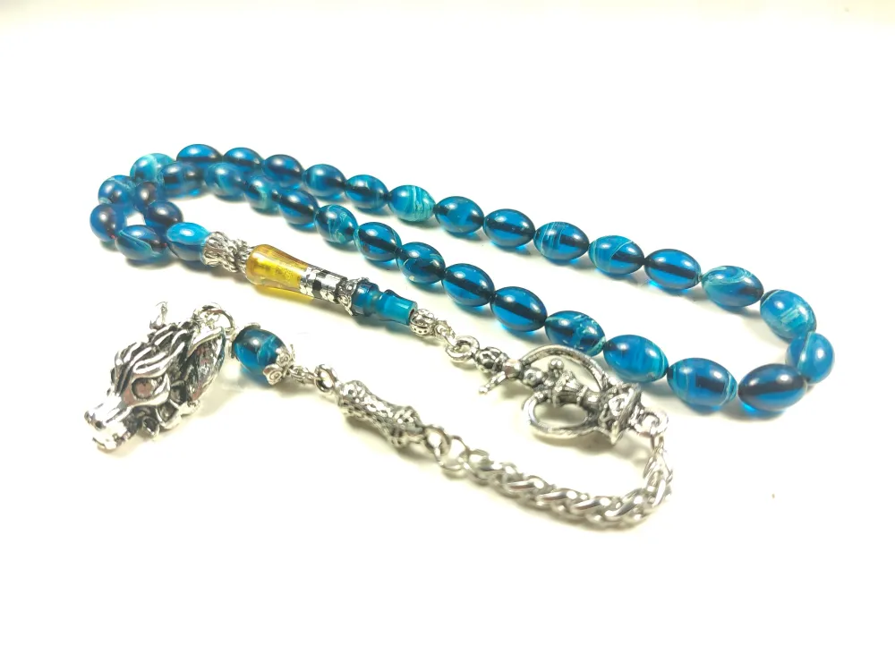 925 Ayar Gümüş Nakkaş İp Yolu Eski̇tme Multi̇ Color Sıkma Kehri̇bar küçük resim 3