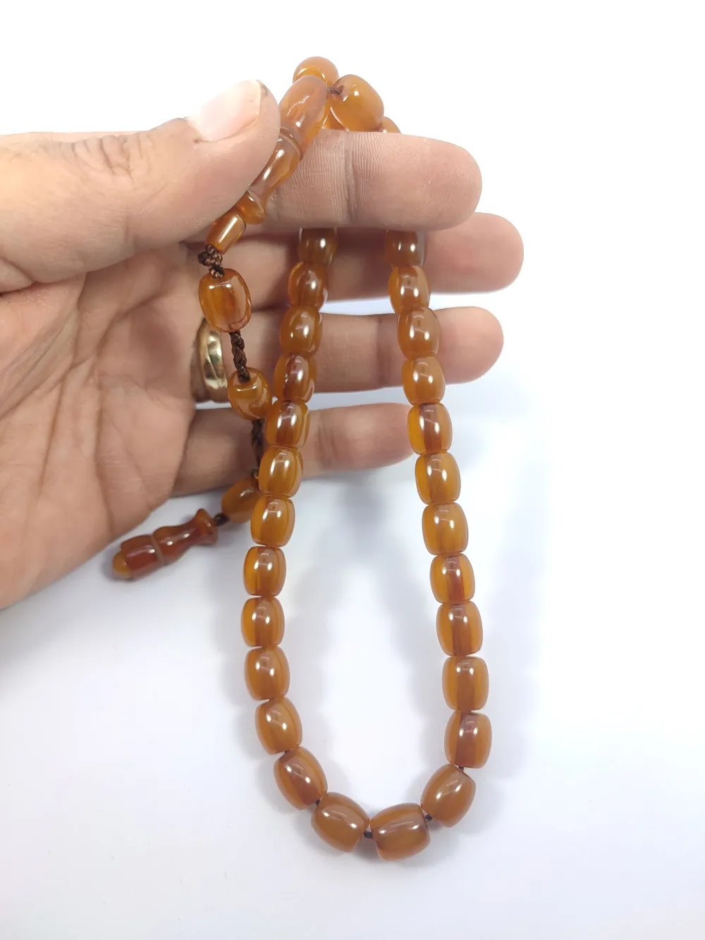 Muhammed Dabbas Usta İşi̇ İmzalı Sıkma Kehri̇bar küçük resim 5