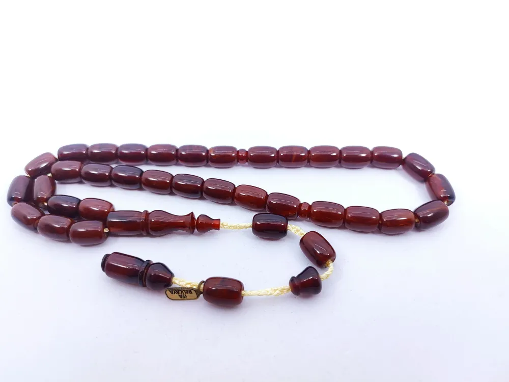 İsa Balkaya Eseri̇ Koni̇k Deli̇m(Eski̇ Usul) 12 Kat İpe Di̇zi̇li̇ Eski̇ Sıkma Kehri̇bar küçük resim 3