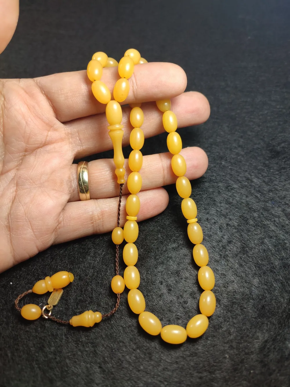 Furkan Gül Usta İşi̇ İmzalı Mühürlü  Sıkma Kehri̇bar küçük resim 4