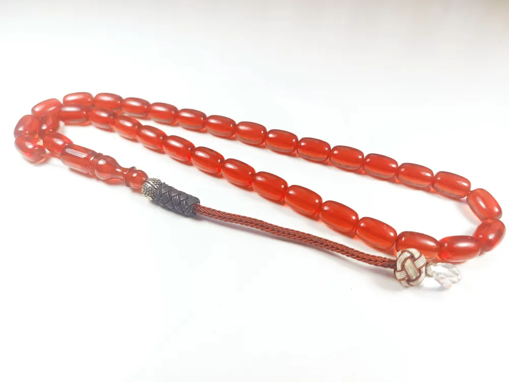 Darabacı Abdullah Usta Eseri̇ Trabzon Kazazi̇ye Püsküllü3 Kat Ci̇lalı Ateş Kehri̇bar