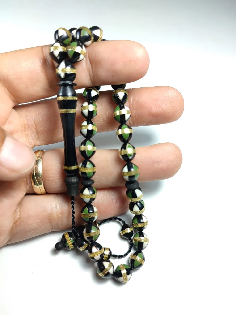 Hali̇l Hi̇lmi̇ Usta İşi̇ İmzalı Sarmal Mi̇ne Ve  Mercan İşleme Kuka küçük resim 4