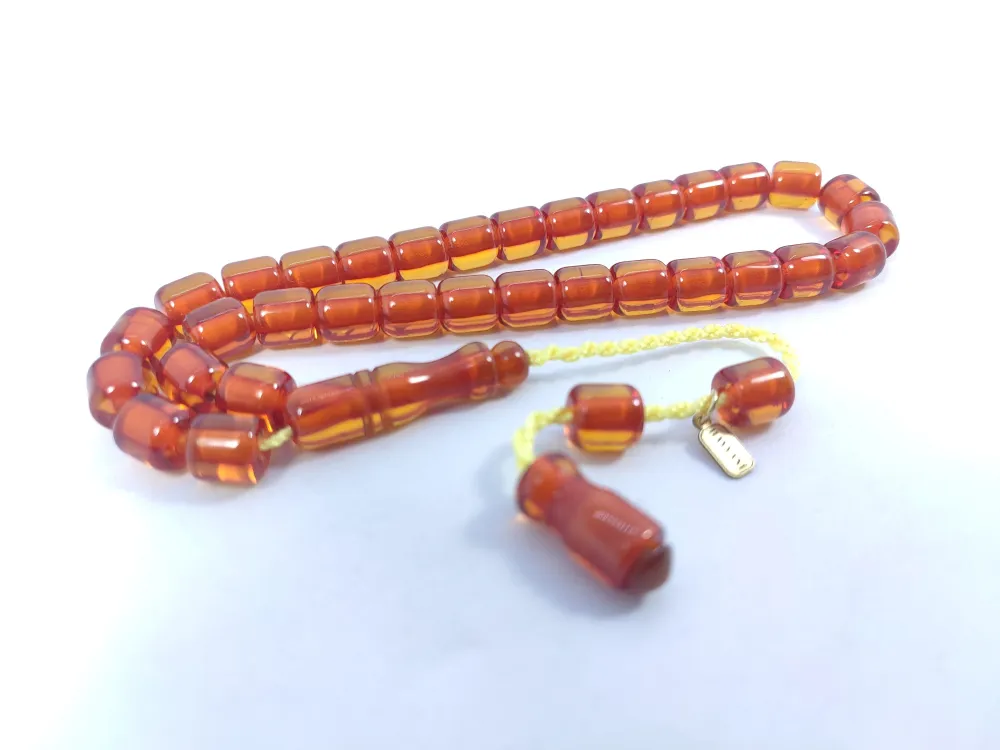 Hayyani̇ Usta Eseri̇ İmzalı El Boy Alman Faturan Sıkma Kehri̇bar