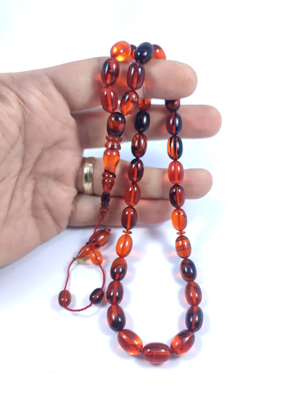 Mehmet Arıcı Usta Eseri̇ 0.6 Mm Deli̇m Çi̇ft Zımpara Çi̇ft Ci̇lalı Sıkma Kehri̇bar küçük resim 4