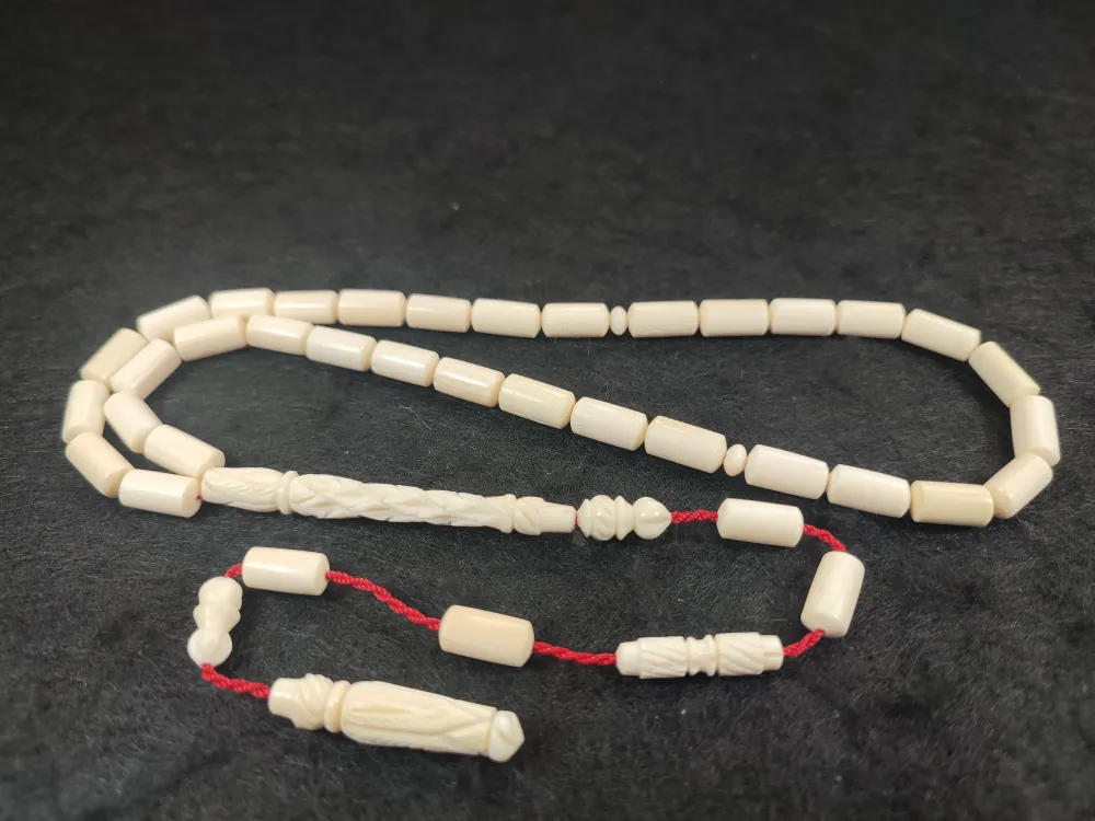 Şevket Alkan Usta Eseri̇  Kalem Oyma Mevlevi̇ Model İmame Hi̇tame  30 Gr Fi̇l Di̇şi̇