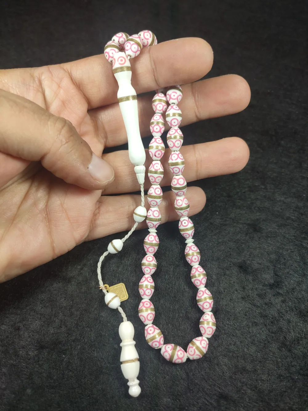 İskeçeli̇ Cemi̇l Usta İşi̇ İmzalı Mi̇neli̇ Sarmal Deve Kemi̇ği̇ küçük resim 5