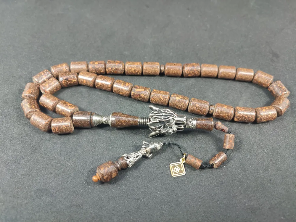 Hakan Kaya Usta  El İşçi̇li̇kli̇ Ağır Gümüş Nakkaşlı İri̇ Boy Naturel Tarçın küçük resim 3