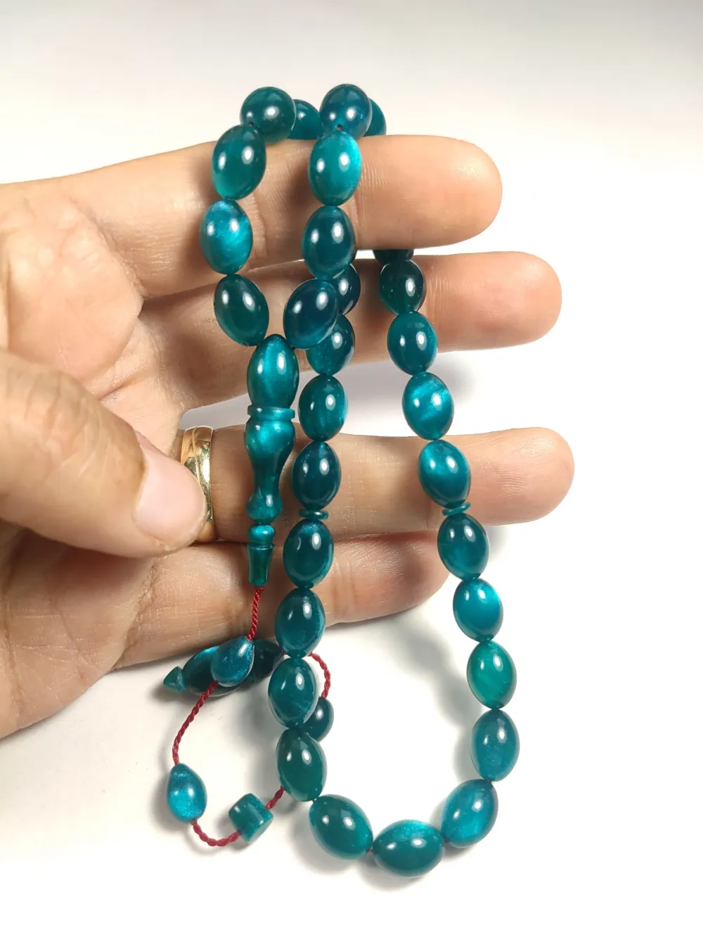 Muhammed Taci̇r Usta İşi̇ İmzalı Multi̇ Color  Sıkma Kehri̇bar küçük resim 5