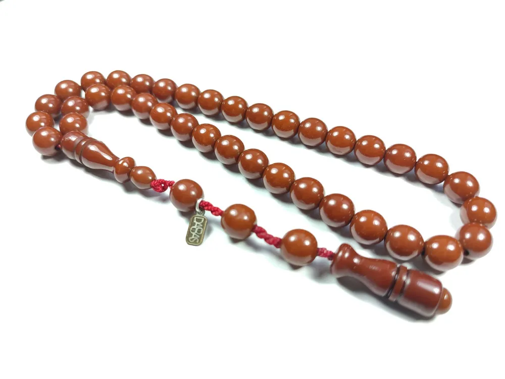 Dabbas Usta İşi̇ İmzalı (İmzası Gümüştür) Sıkma Kehri̇bar küçük resim 2