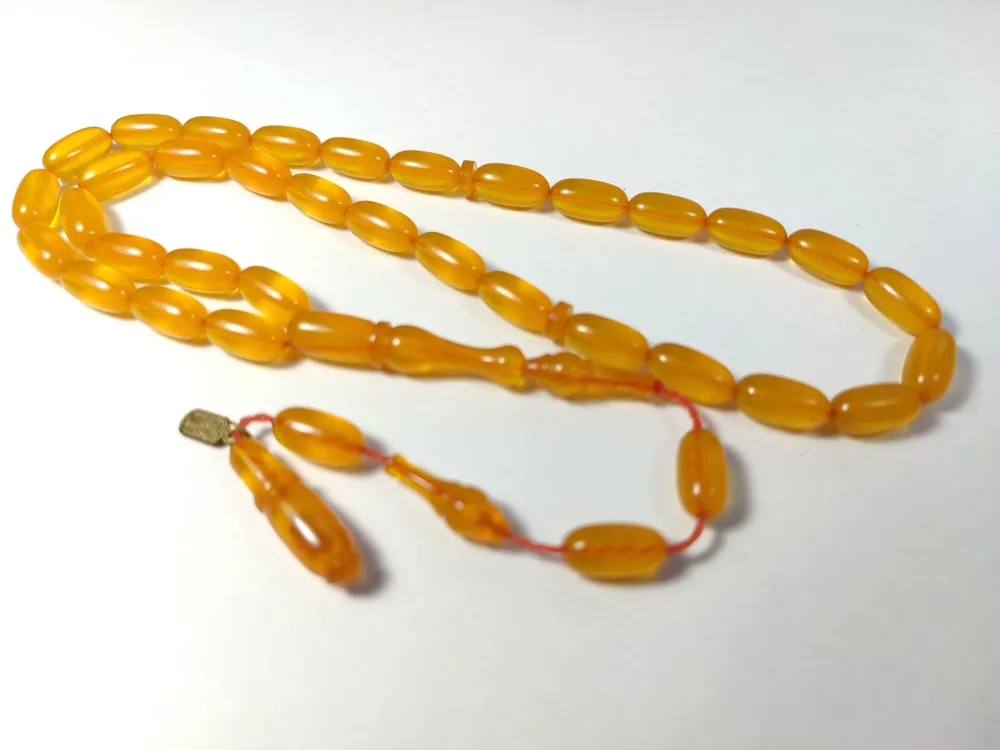 Ayhan Turan Usta İşi̇ İmzalı 0.6 Mi̇li̇m Şeffaf Deli̇m Sıkma Kehri̇bar küçük resim 2