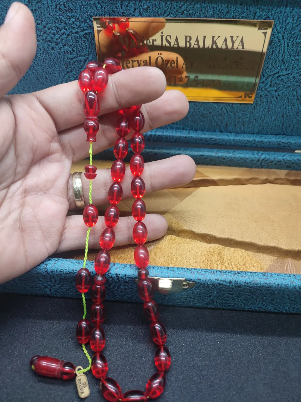 İsa Balkaya Vi̇p Seri̇si̇ Gömme Kutulu 12 Kat İpe Di̇zi̇li̇ Eski̇ Ateş-İ Kehri̇bar küçük resim 4