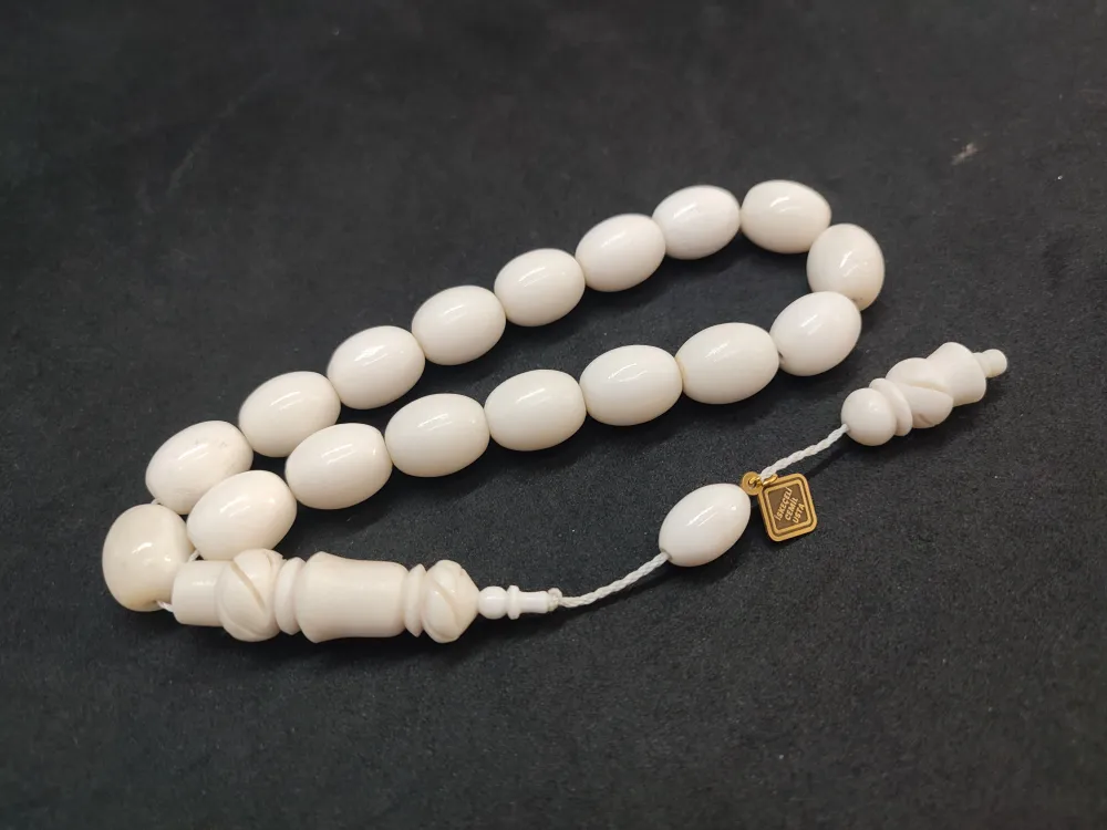 İskeçeli̇ Cemi̇l Usta Eseri̇ Mevlevi̇ Model İmame Kalem Oyma Maskot Deve Kemi̇ği̇ küçük resim 2