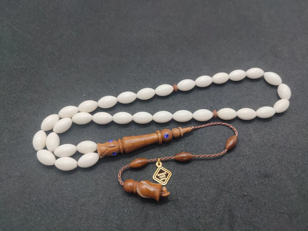 İskeçeli̇ Cemi̇l Usta Eseri̇ Swarovski̇ Taş Çakımlı Kuka Kombi̇nli̇ Deve Kemi̇ği̇