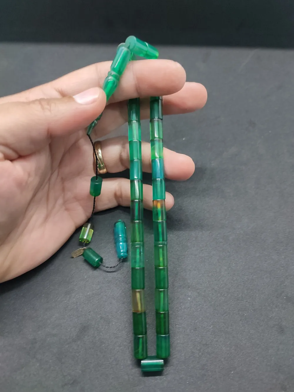 Uğur Şener Usta Eseri̇ 0.6 Şeffaf Deli̇m Çi̇ft Kat Ci̇lalı Ok Gi̇bi̇ Sıkma Kehri̇bar küçük resim 5