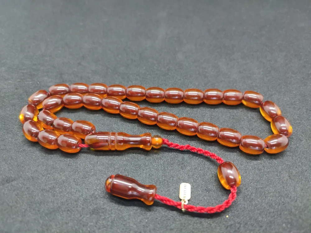 Hayyani̇ Usta Eseri̇ İmzalı Mühürlü Dönem Osmanlı Ateş Kehri̇barı küçük resim 2