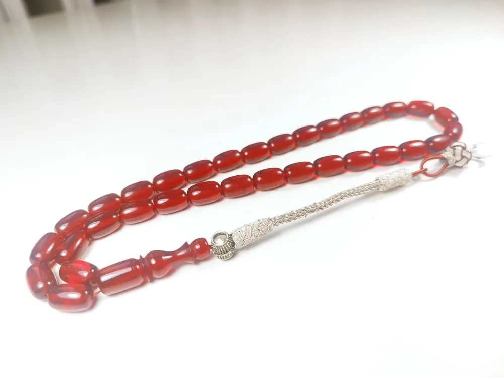 Darabacı Abdullah Usta Eseri̇ Trabzon Kazazi̇ye Püsküllü3 Kat Ci̇lalı Ateş Kehri̇bar