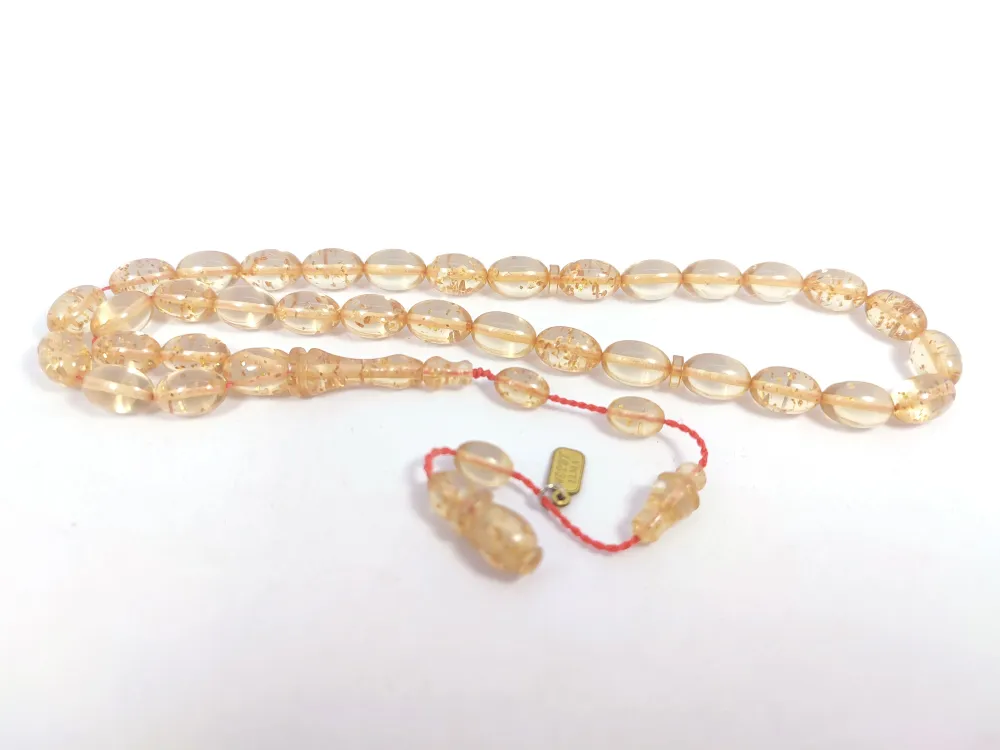 Mesut Elma Usta Eseri̇ 0.6 Deli̇m Çi̇ft Ci̇lalı Altın Parçacıklı Ateş-İ Kehri̇bar küçük resim 3