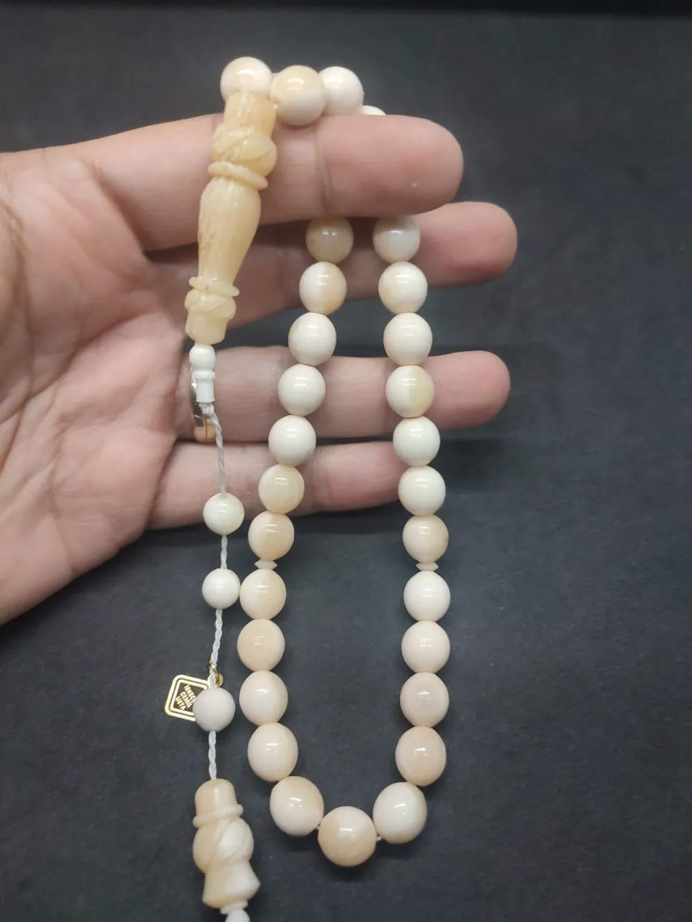 İskeçeli̇ Cemi̇l Usta Eseri̇ İmame Hi̇tame Kalem İşçi̇li̇kli̇ Naturel Bali̇na Kemi̇ği̇ küçük resim 5