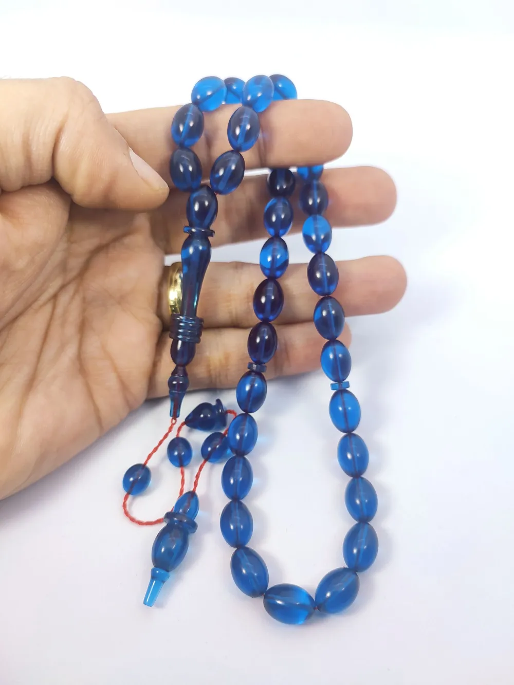 Ahmet Eryılmaz Usta Eseri̇ 0.6 Şeffaf Deli̇m İmame Halkalı Çi̇ft Ci̇lalı Alman Zar küçük resim 4