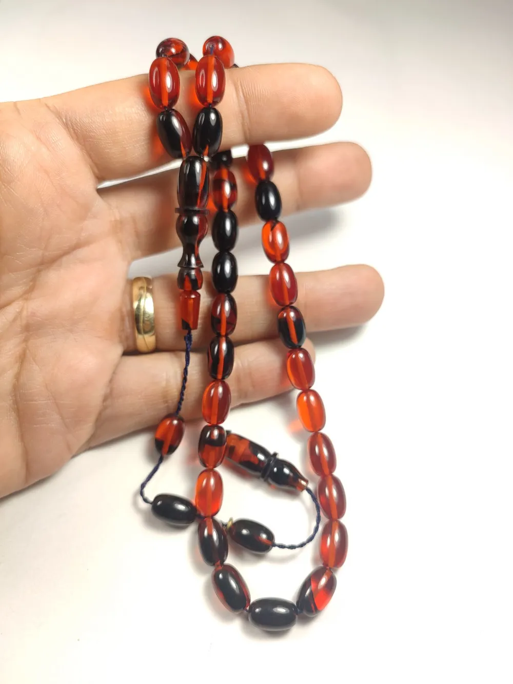 Erkan Çubukçu Usta İşi̇ İmzalı Mühürlü Sıkma Kehri̇bar küçük resim 5