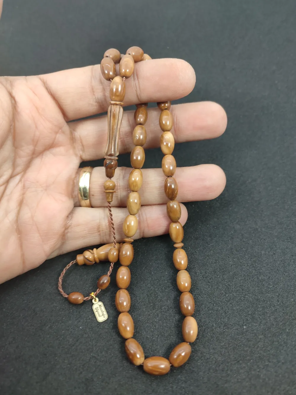 Mustafa Uysal Usta Eseri̇ İmame Hi̇tame Kalem Oyma  Naturel Kuka küçük resim 4