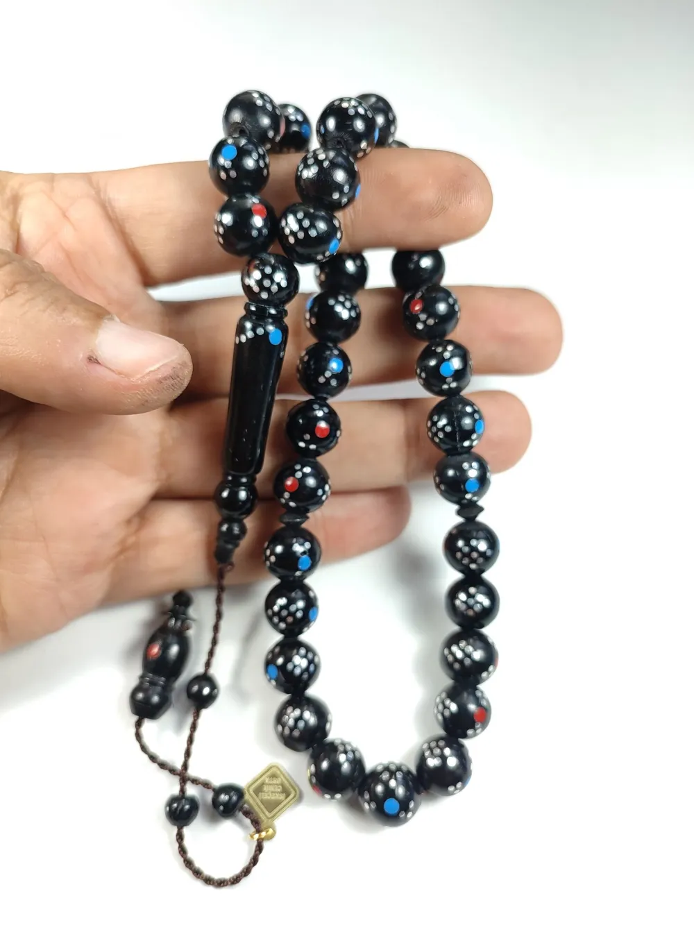 İskeçeli̇ Cemi̇l Usta İşi̇ İmzalı Mühürlü 925 Ayar Gümüş Çakım Mi̇neli̇ İşlemeli̇ Kuka küçük resim 4