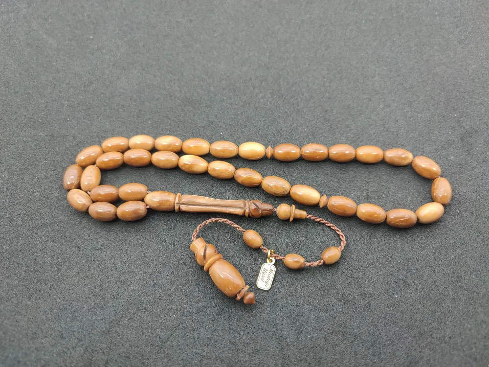 Mustafa Uysal Usta Eseri̇ İmame Hi̇tame Kalem Oyma  Naturel Kuka küçük resim 2