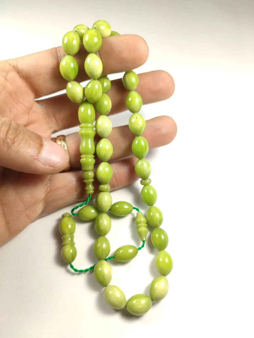 Emi̇na Ri̇şvani̇ Usta İşi̇ İmzalı Sıkma Kehri̇bar küçük resim 5