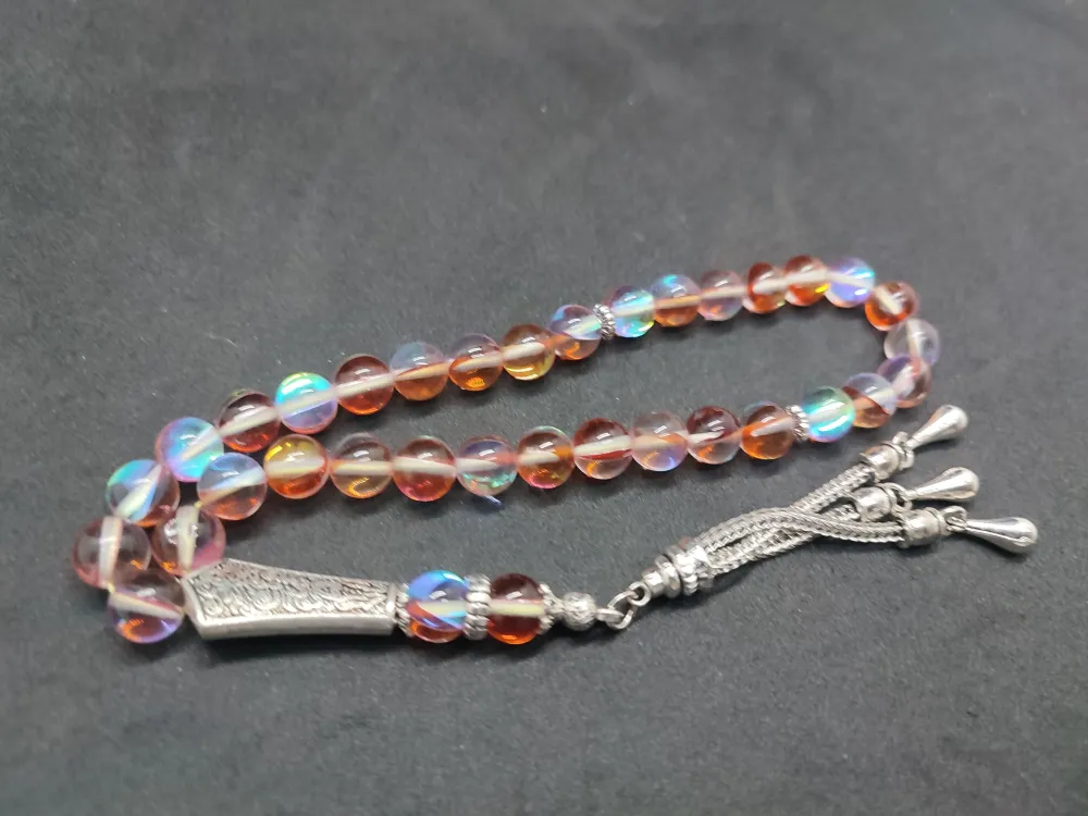 Özel Püskül Di̇zayn Doğal Aki̇k Taşı küçük resim 2