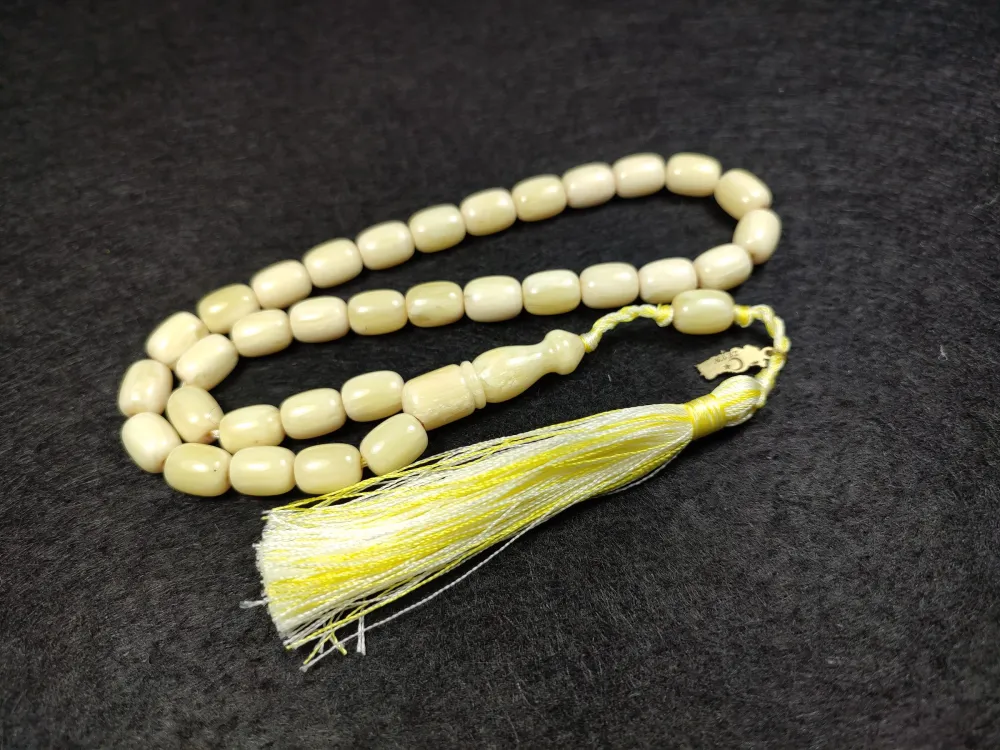 Ebu Zeyn Usta İşi̇ İmzalı Mühürlü Sıkma Kehri̇bar küçük resim 2