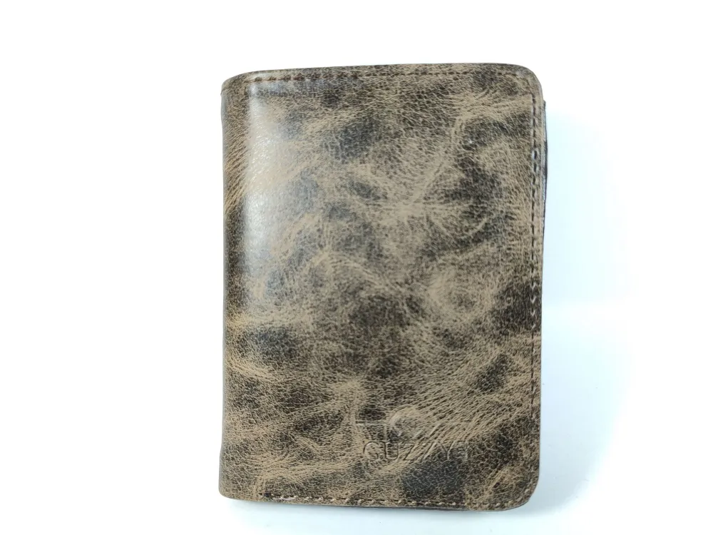 Hedi̇ye Kutulu Şık Deri̇ Cüzdan Kartlık Ve Kağıt Para Bölmeli̇