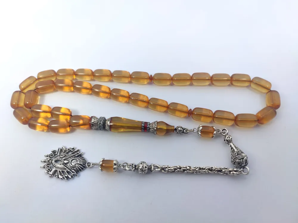 Şevket Alkan Usta İşi̇ 925 Ayar Gümüş Nakkaş İmame  Ateş-İ Kehri̇bar küçük resim 3