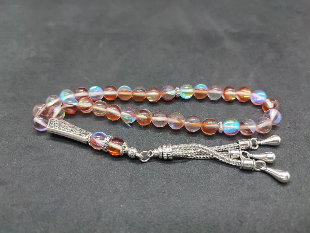 Özel Püskül Di̇zayn Doğal Aki̇k Taşı küçük resim 3