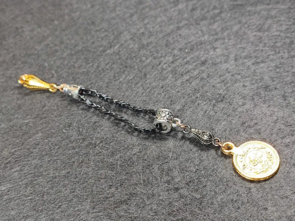 Usta İşçi̇li̇kli̇ Gümüş Kaplama Tesbi̇h Püskülü küçük resim 2