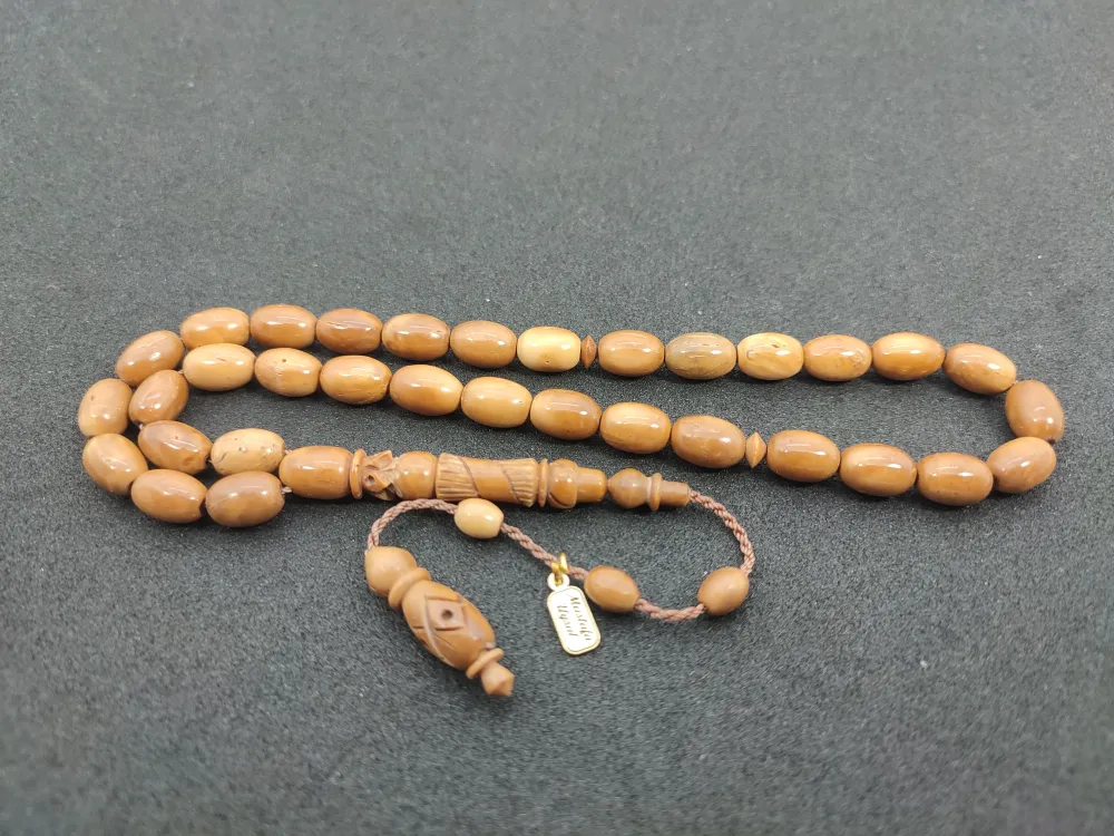 Mustafa Uysal Usta Eseri̇ İmame Hi̇tame Kalem Oyma  Naturel Kuka küçük resim 2