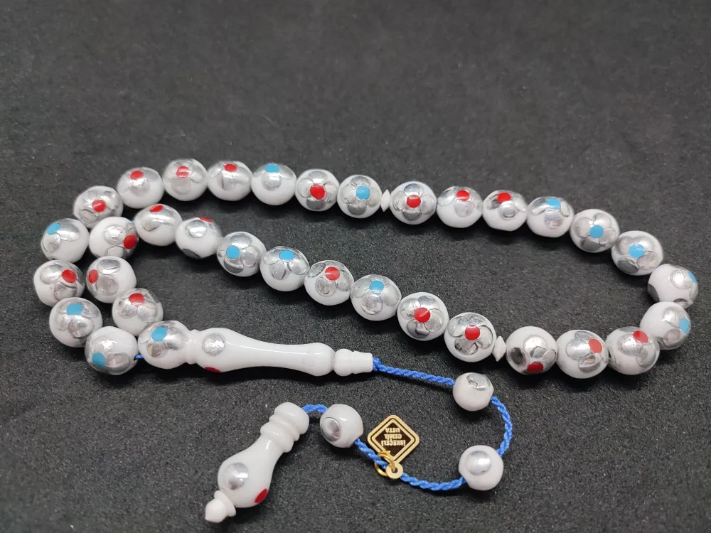 İskeçeli̇ Cemi̇l Usta Eseri̇ Papatya İşlemeli̇ Mi̇ne Ve Fi̇ruzeli̇ Deve Kemi̇ği̇ küçük resim 3