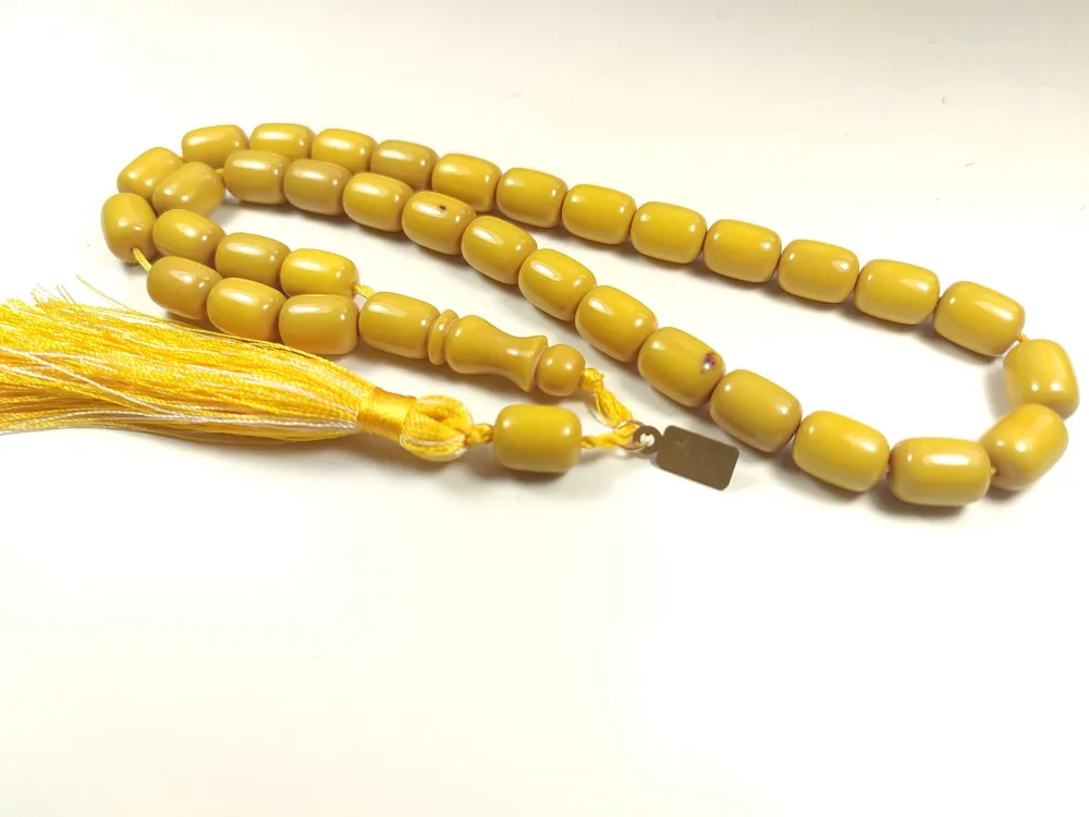 Ebu Zeyn Usta İşi̇ İmzalı Osmanlı Torunu Sıkma Kehri̇bar küçük resim 3