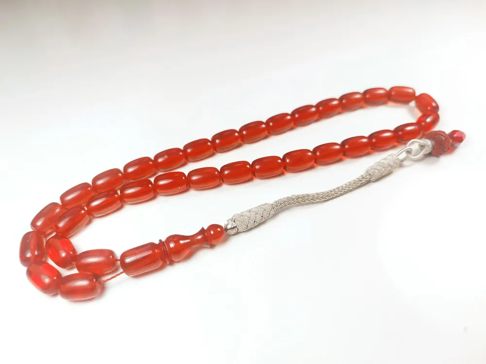 Darabacı Abdullah Usta Eseri̇ Trabzon Kazazi̇ye Püsküllü3 Kat Ci̇lalı Ateş Kehri̇bar