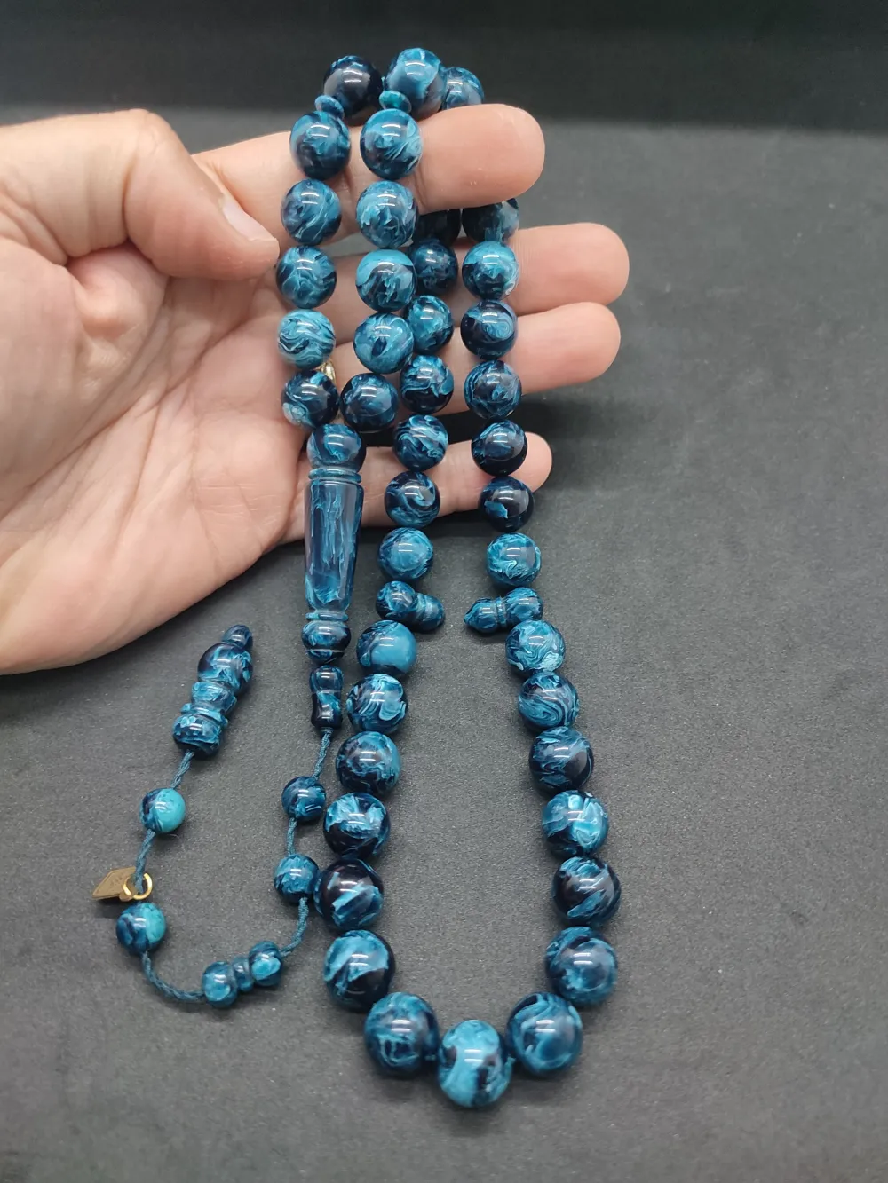 Başka Yerde Yok!Junai̇d Hasan Usta Eseri̇ 45 Habbe İri̇ Boy Eski̇ Obejden Katali̇n küçük resim 5